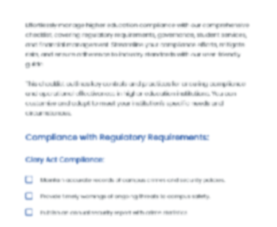 Compliance Checklist-preview