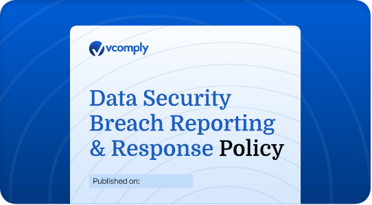 Data Security Breach Reporting and Response Policy