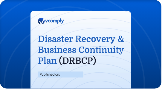 Disaster Recovery and Business Continuity Plan (DRBCP)